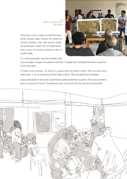 A participant's testimony and the group presentation workshop.