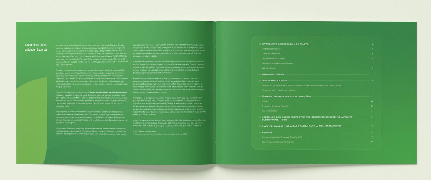 Opening letter and contents.
